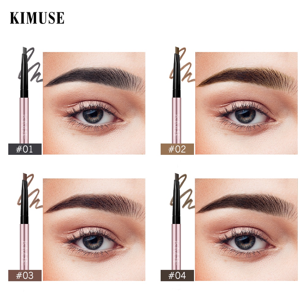 Còn Hàng Kimuse Đôi-Đầu Bút Chì Kẻ Lông Mày Tự Nhiên Lâu Chống Thấm Nước Và Mồ Hôi Bút Chì Kẻ Lông Mày Eyebrow bút Cá Tuyết