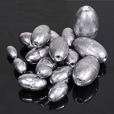 Bộ 50 cục chì hình olive dành cho câu cá ngoài trời