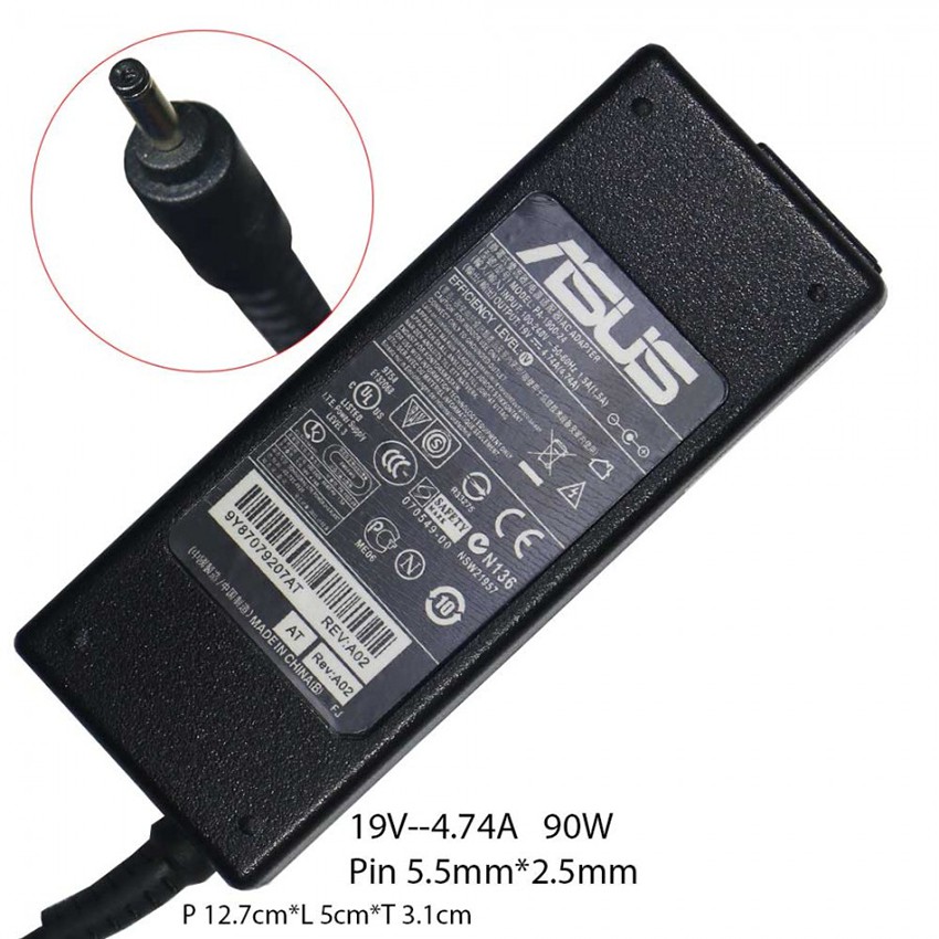 Sạc laptop Asus 19V-4.7A ( Adapter Nguồn Laptop Asus + Dây Nguồn)