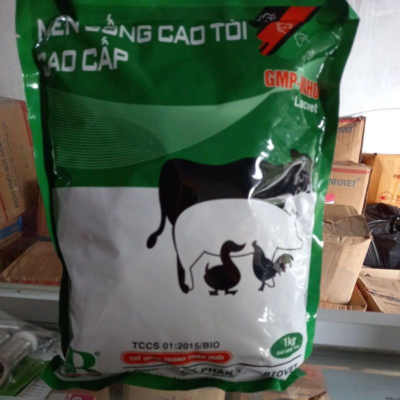 Men sống cao tỏi cho gia súc gia cầm 1kg