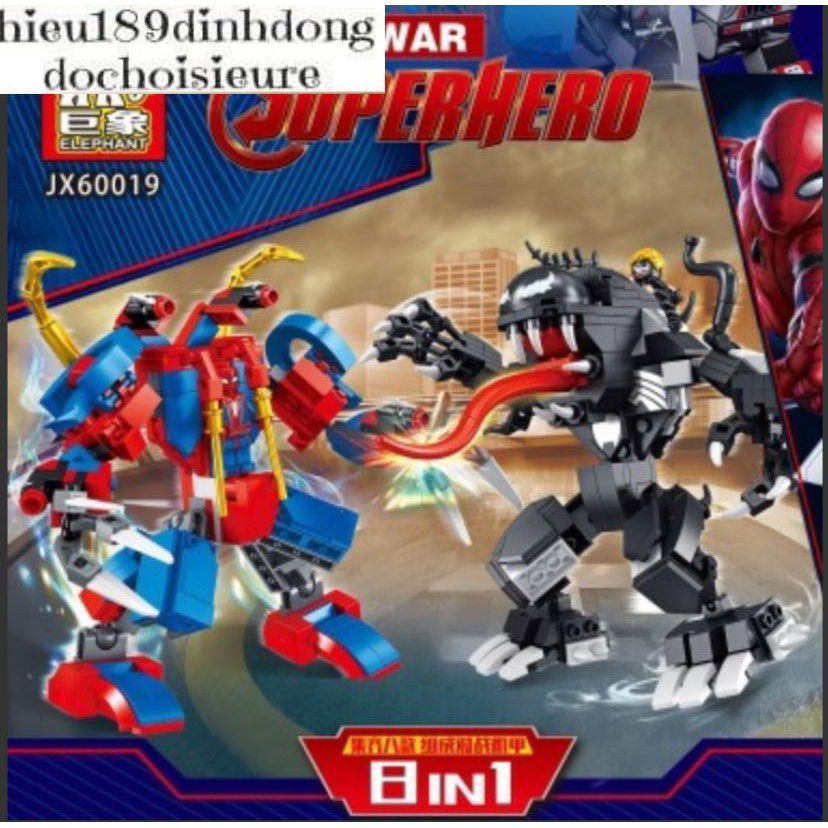 Lắp ráp xếp hình minifigures siêu anh hùng 60019