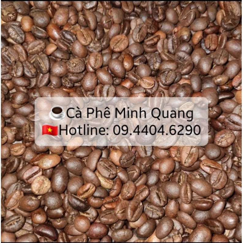1 KG Hạt cà phê Robusta và Arabica đã rang - nguyên chất Minh Quang