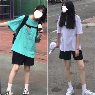 Quần Đùi Đen Trơn Basic , Chất thun , Cạp chun
