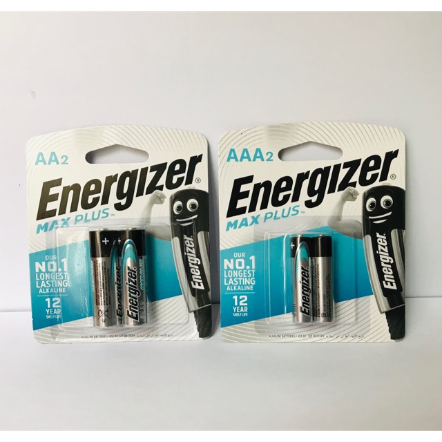 Pin Energizer Max Plus tiểu AA, đũa AAA vỉ 2 viên
