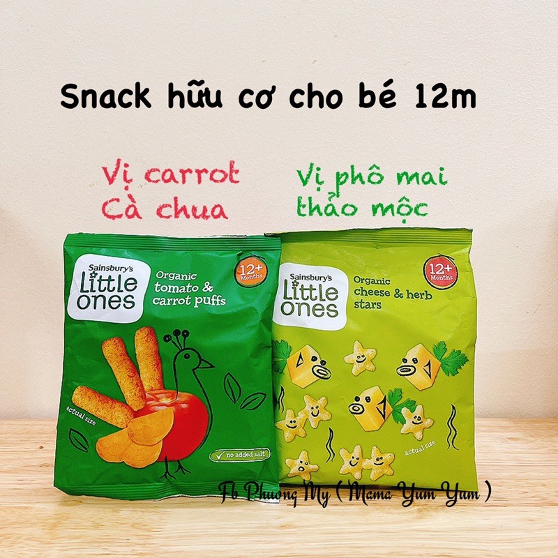 Date 6,8/2022 Bánh ăn dặm hữu cơ Little Ones cho bé từ 7 tháng của Anh