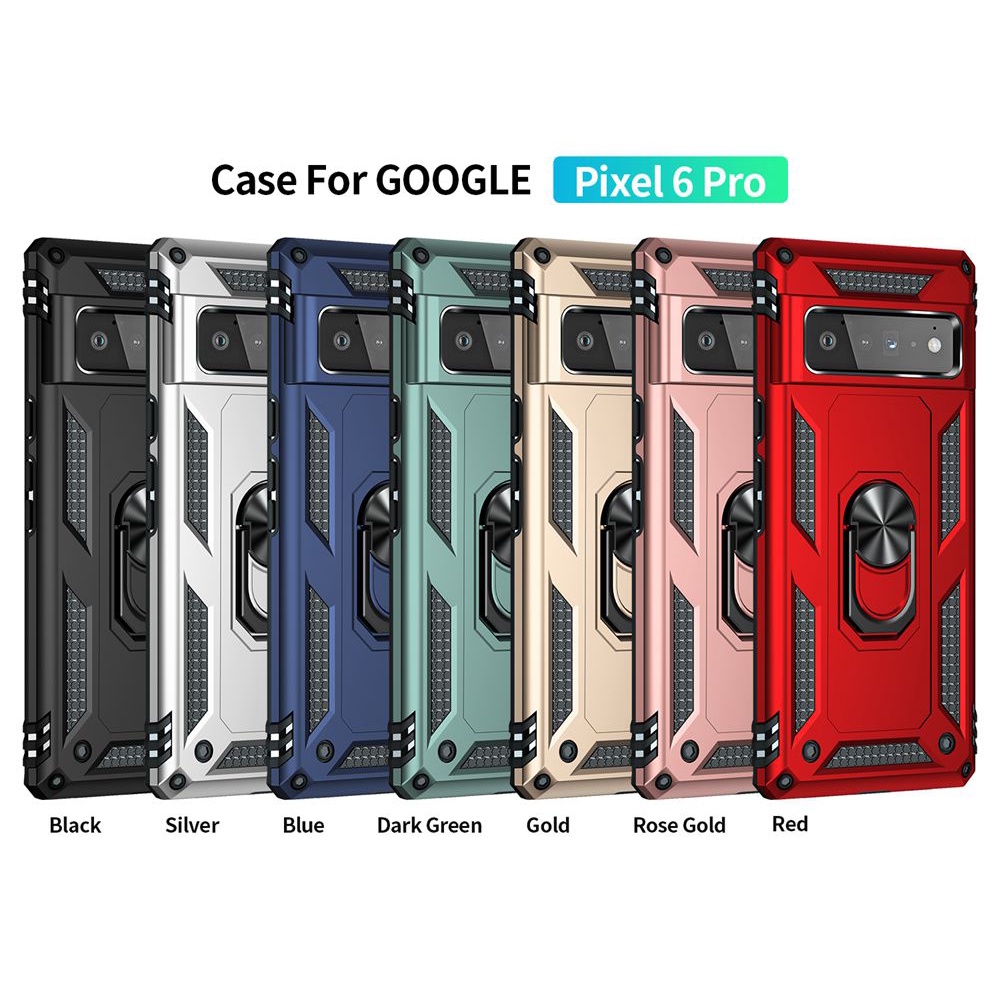 Ốp Điện Thoại PC Cứng Kèm Vòng Khuyên Đỡ Chống Sốc Cho Google Pixel 6 Pro Pixel6