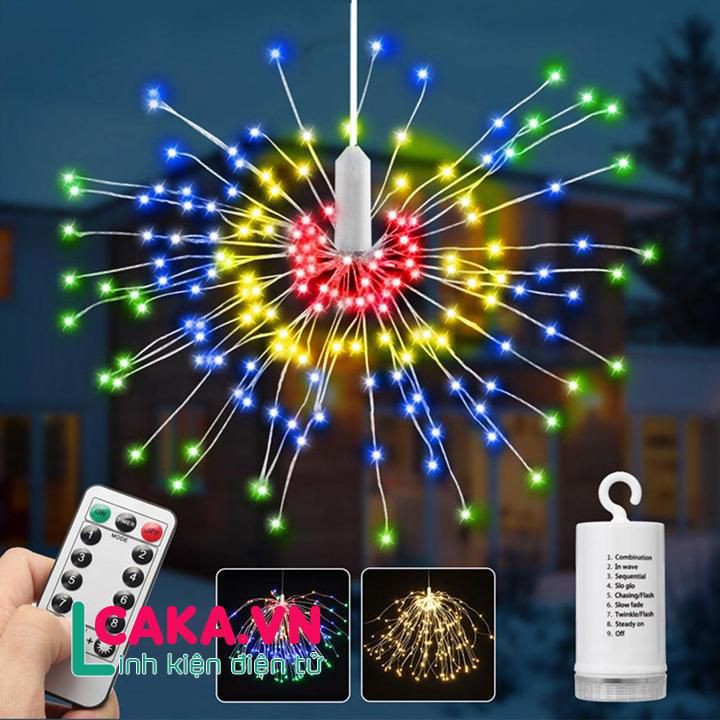 LKDT ĐÈN LED PHÁO HOA TRANG TRÍ NHIỀU MÀU