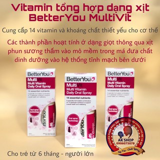 Vitamin tổng hợp Better you (multi vitamin xịt)