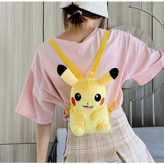 Ba Lô In Hình Thám Tử Pikachu Hoạt Hình Độ Nét Cao Cho Bé