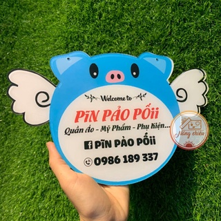 BẢNG HIỆU MICA DORAEMON - Biển hiệu thiết kế thông tin shop theo yêu cầu - Free thiết kế