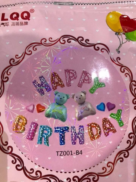 Bộ bóng chữ HAPPY BIRTHDAY mừng sinh nhật