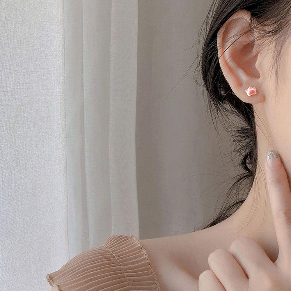 Bông Tai Hình Móng Vuốt Mèo Hoạt Hình Đáng Yêu Thời Trang