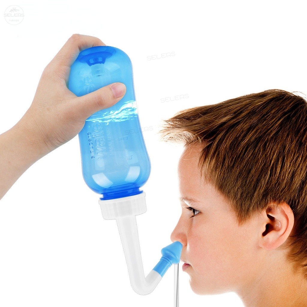 Sữa rửa mũi Neti Pot Sinus Wash Cleaner Chất tẩy rửa muối sinh lý cho người lớn Trẻ em Sinus Dị ứng Máy giặt mũi 300 / 500ML