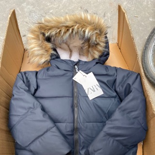 Áo khoác cổ lông zara