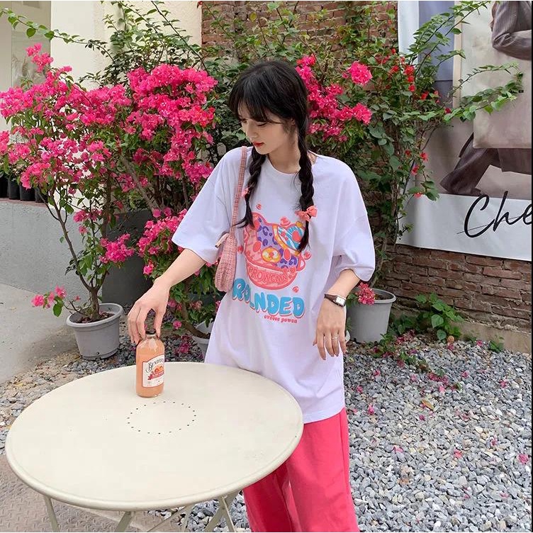 NRVP Áo Thun Tay Ngắn Cổ Tròn Thời Trang Mùa Hè Phong Cách Hàn Quốc Mới