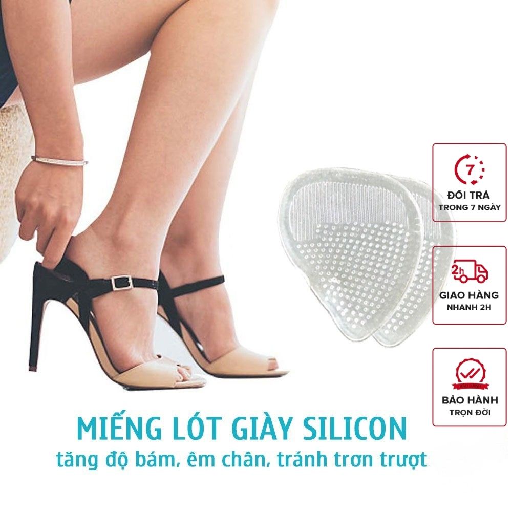 Miếng Lót Giày Silicon Giúp Êm Chân Cho Chống Trơn Detaunisex Mã LGS1