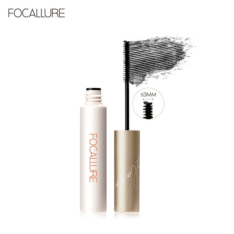 Mascara FOCALLURE giúp chuốt lông mi dài cong và đều kích thước đầu cọ 3mm 6g