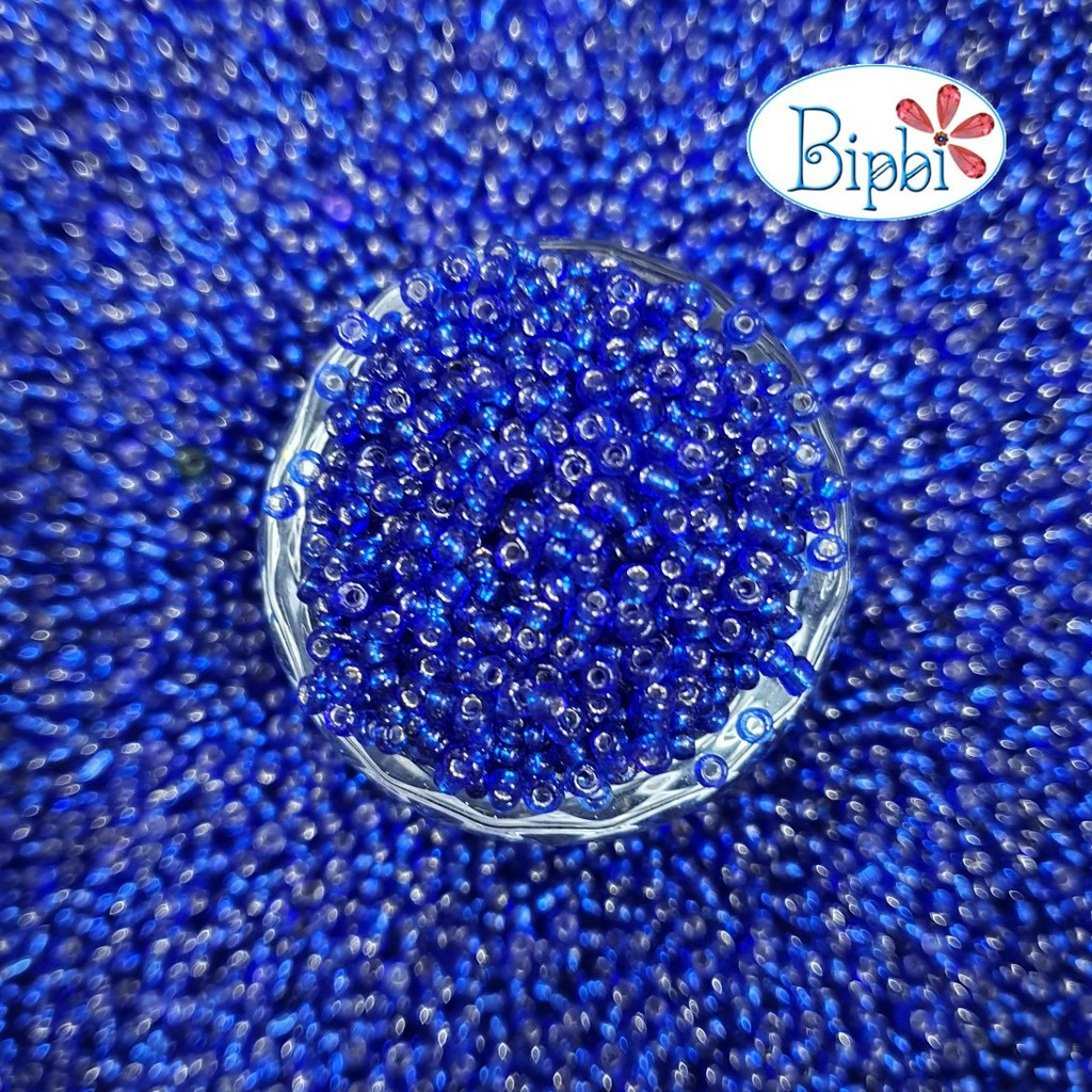 Hạt cườm TQ AAA xanh biển silverline