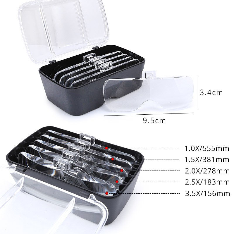 USB magnifier năm ống kính với đầu nối LED tùy chỉnh chuyên dụng