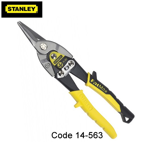 [Chính hãng ]Kéo cắt tôn MAXSTEEL mũi thẳng cán vàng 10"/254mm Stanley 14-563