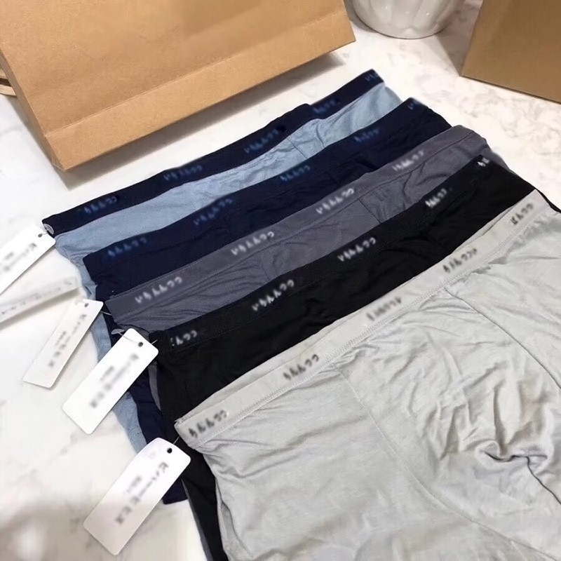 Set 2 Quần lót nam Boxer cotton MỊN MÁT xuất NHẬT