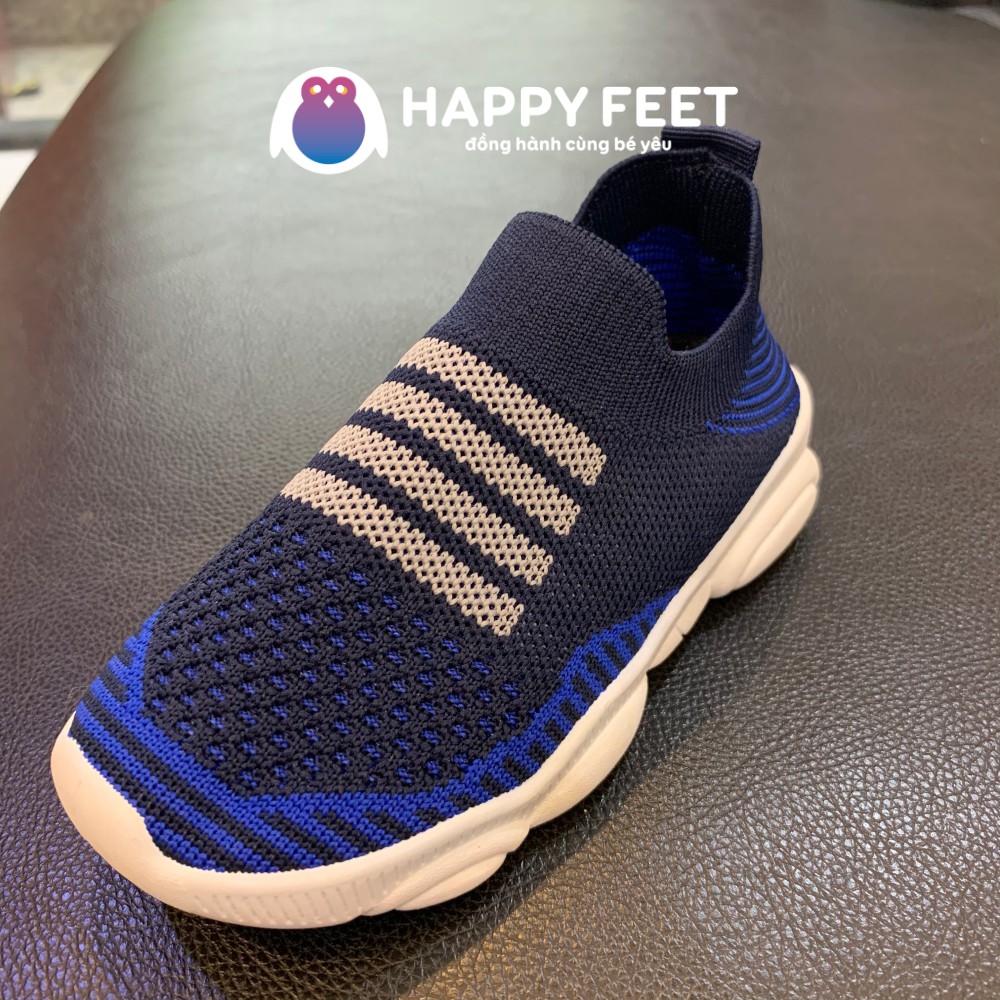 Sneaker lưới thun baby and kid, giầy thể thao chun trẻ em , giầy xỏ lười bé trai bé gái từ 6-11 tuổi  – Happy Feet No368