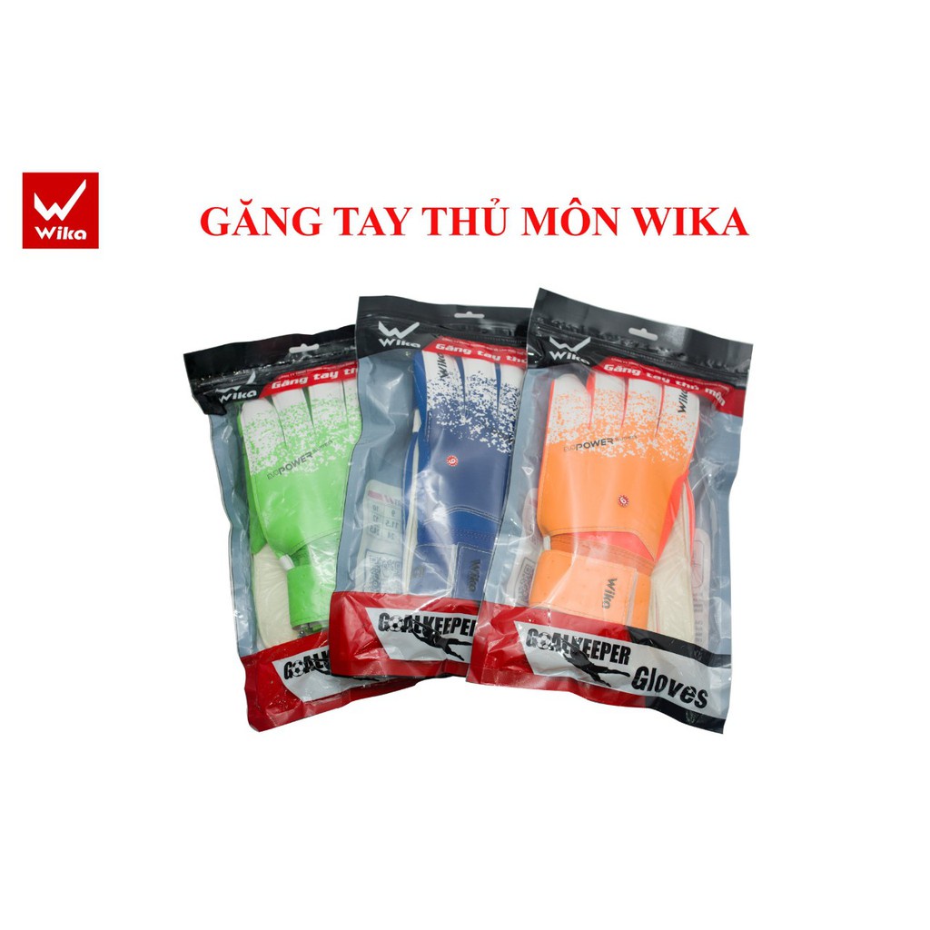 Găng Tay Thủ Môn Wika ChinHaxngTTM, Găng Tay bắt Bóng Size 8,9,10