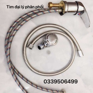 Bộ gật gù vòi sen inox giường gội đầu