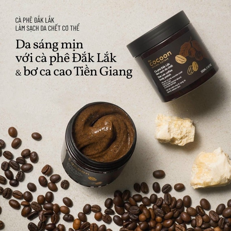 Tẩy Da Chết Cà Phê Đắk Lắk Cocon