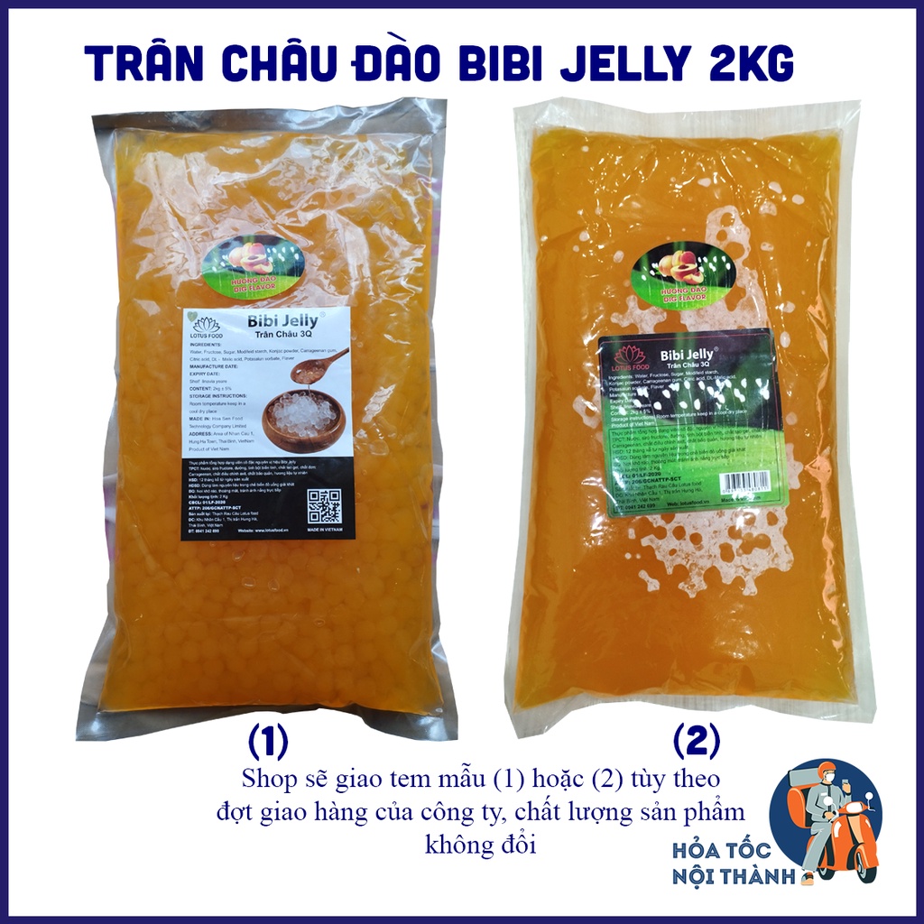 Trân châu đào Bibi Jelly dai giòn 2kg