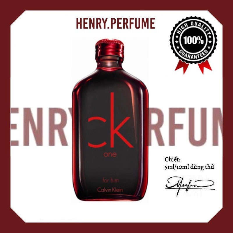 ⛅ Nước hoa  CK One RED EDITION for Him EDT Test 10ml/20ml ®️