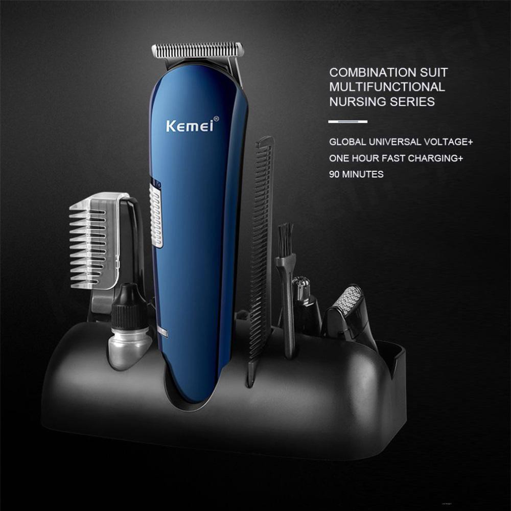 Bộ tông đơ cắt tóc cạo râu Kemei 5 trong 1 đa dụng