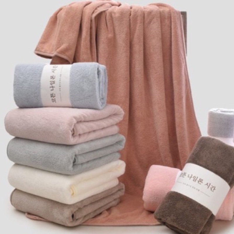 Khăn tắm xuất Hàn siêu mềm mịn kt 70x140