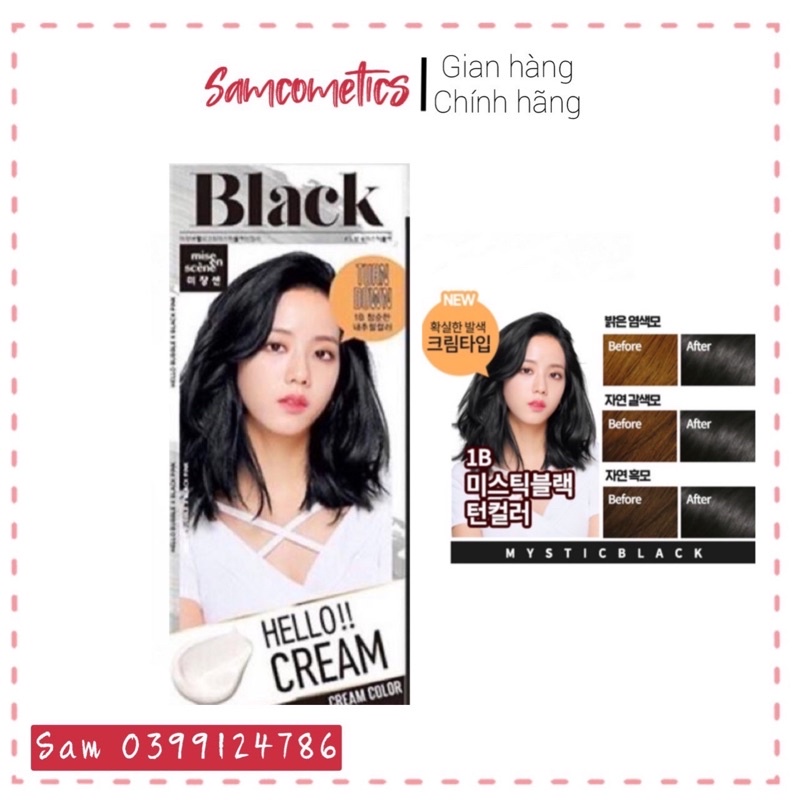 Thuốc nhuộm tóc Hello Bubble BlackPink Mise en scene Hàn Quốc