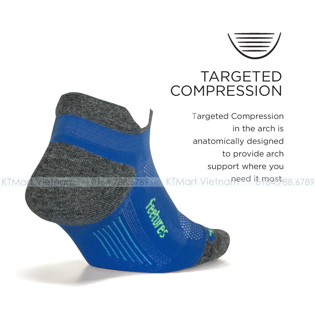 Tất thể thao, chạy bộ, dã ngoại Feetures - Màu ngẫu nhiên