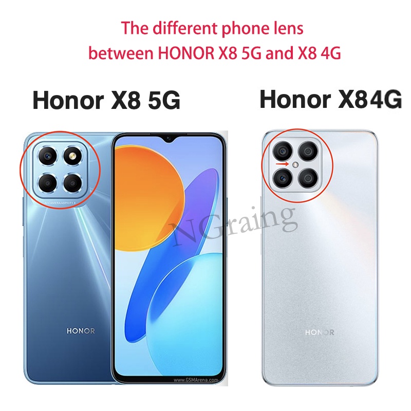 Ốp Điện Thoại tpu Mềm Chống Rơi Hình Hoa Đào Kiểu vintage Có Dây Đeo Điều Chỉnh Được Cho honor x6 x8 4g 5g