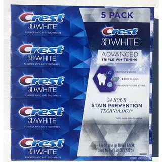 Kem đánh răng Crest 3D Advanced Triple Whitening (158g)
