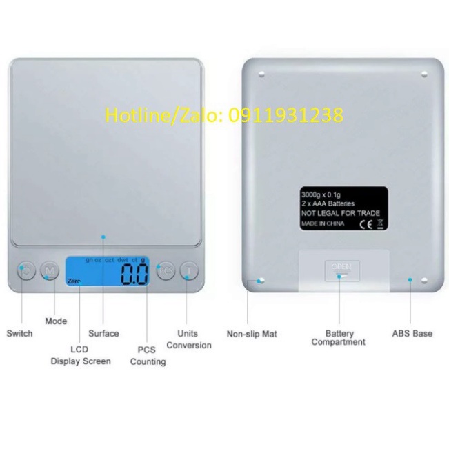 Cân điện tử mini i2000  BẾP NHÀ BEAR
