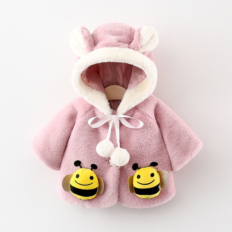 Áo choàng nhung chống gió thời trang thu đông cho bé từ 1 tuổi 2 tuổi
 | BigBuy360 - bigbuy360.vn