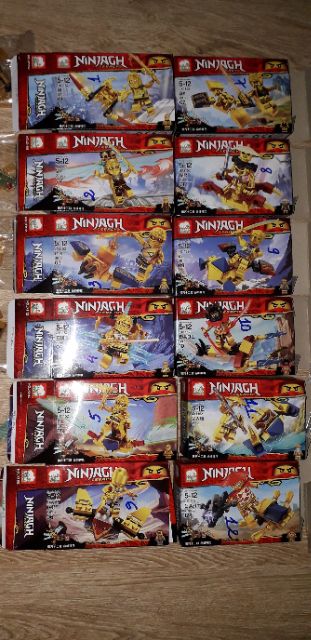 Lắp ráp 1 hộp NLego Ninjago Rồng Vàng 1152 có nhiều chi tiết rất đẹp