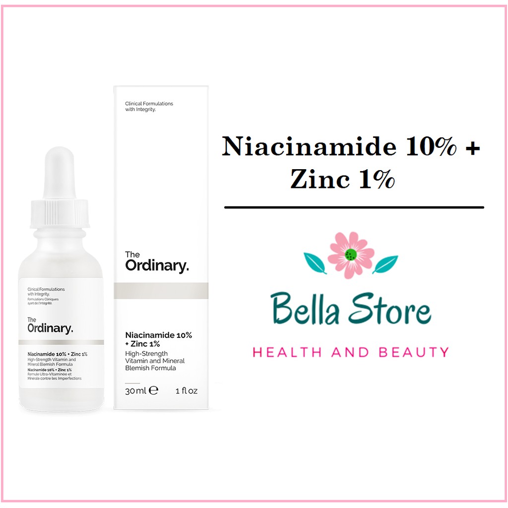 Niacinamide 10% + Zinc 1% 30ml The Ordinary - Serum dưỡng ẩm sáng da chống lão hóa