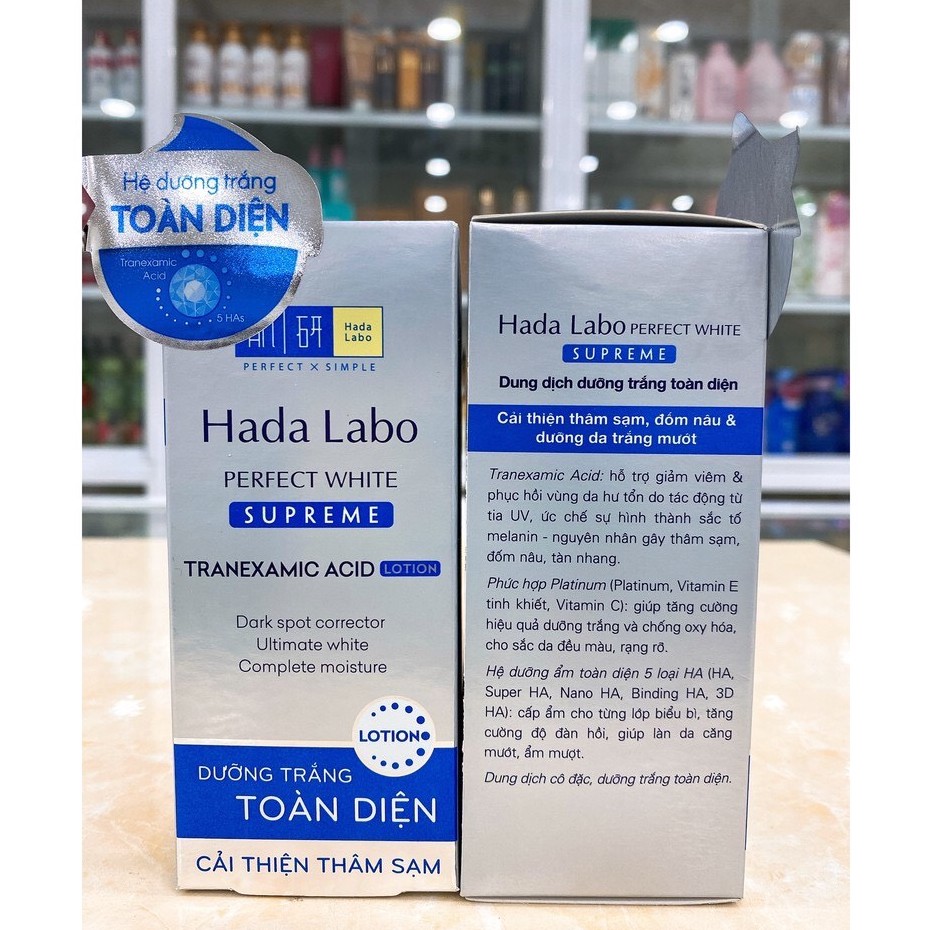 Hada Labo Perfect White Supreme Lotion - Dung dịch Dưỡng Trắng Chuyên Sâu