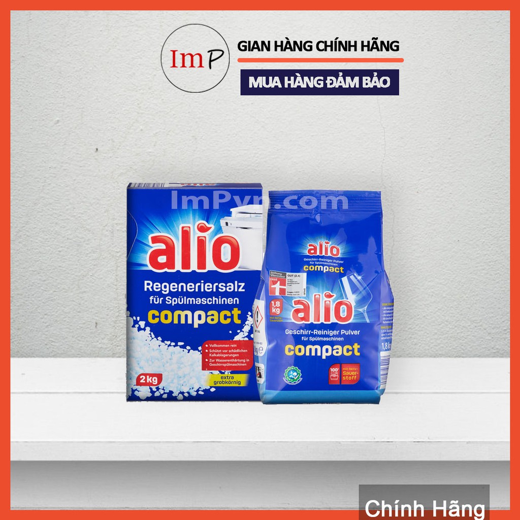 [TRỢ GIÁ THƯƠNG HIỆU] Combo Bột rửa và muối làm mềm nước Alio