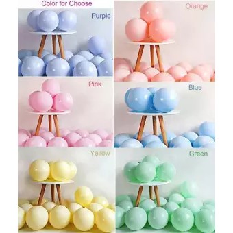 Bong bóng pastel macaron 10&quot; siêu rẻ - bịch 100 quả trang trí sinh nhật siêu đẹp chọn màu giá sỉ