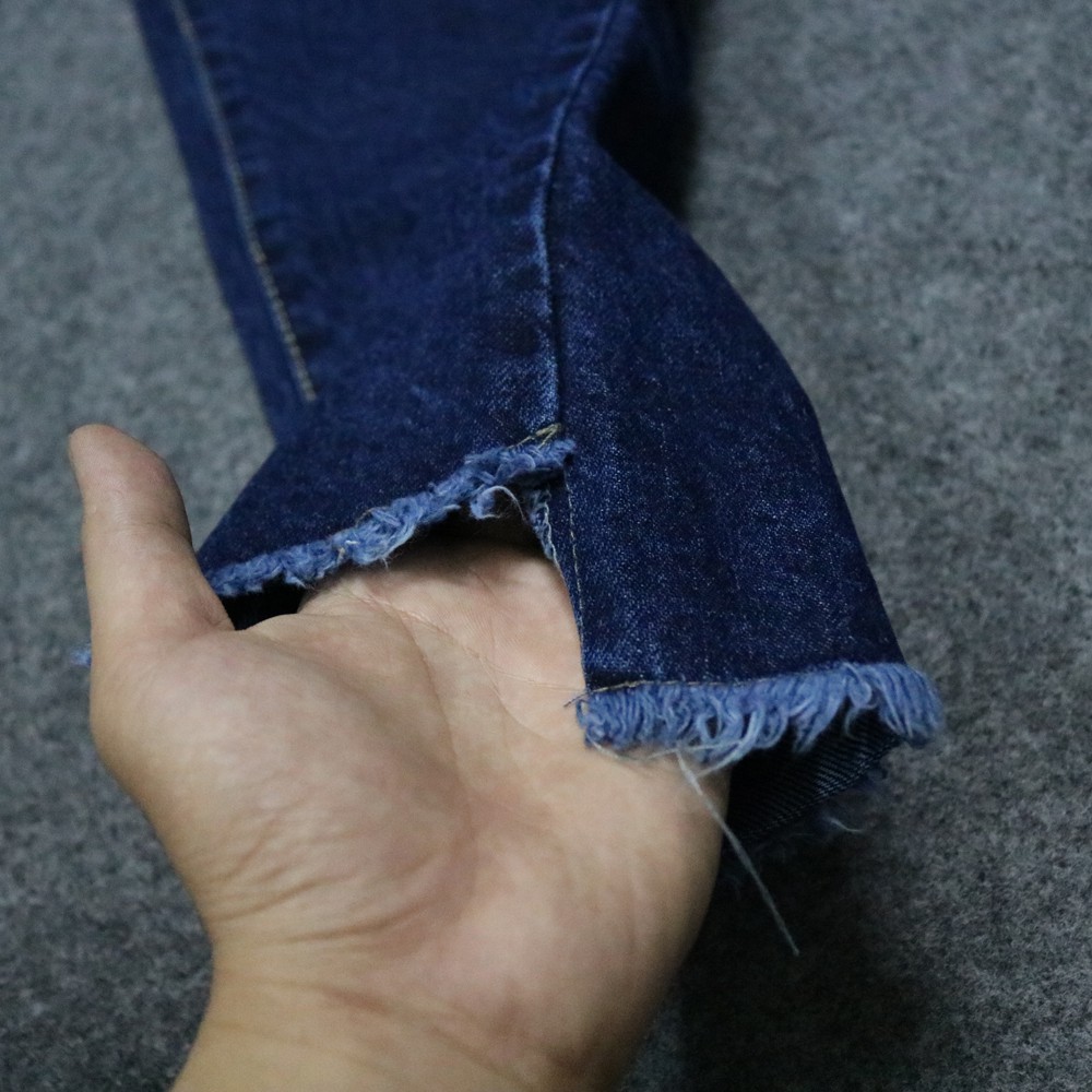 Quần Bò Nữ Lai Xéo Cao Cấp OHS238