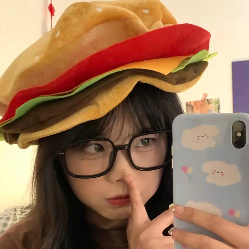 Mũ Hóa Trang Hình Bánh Burger Độc Đáo