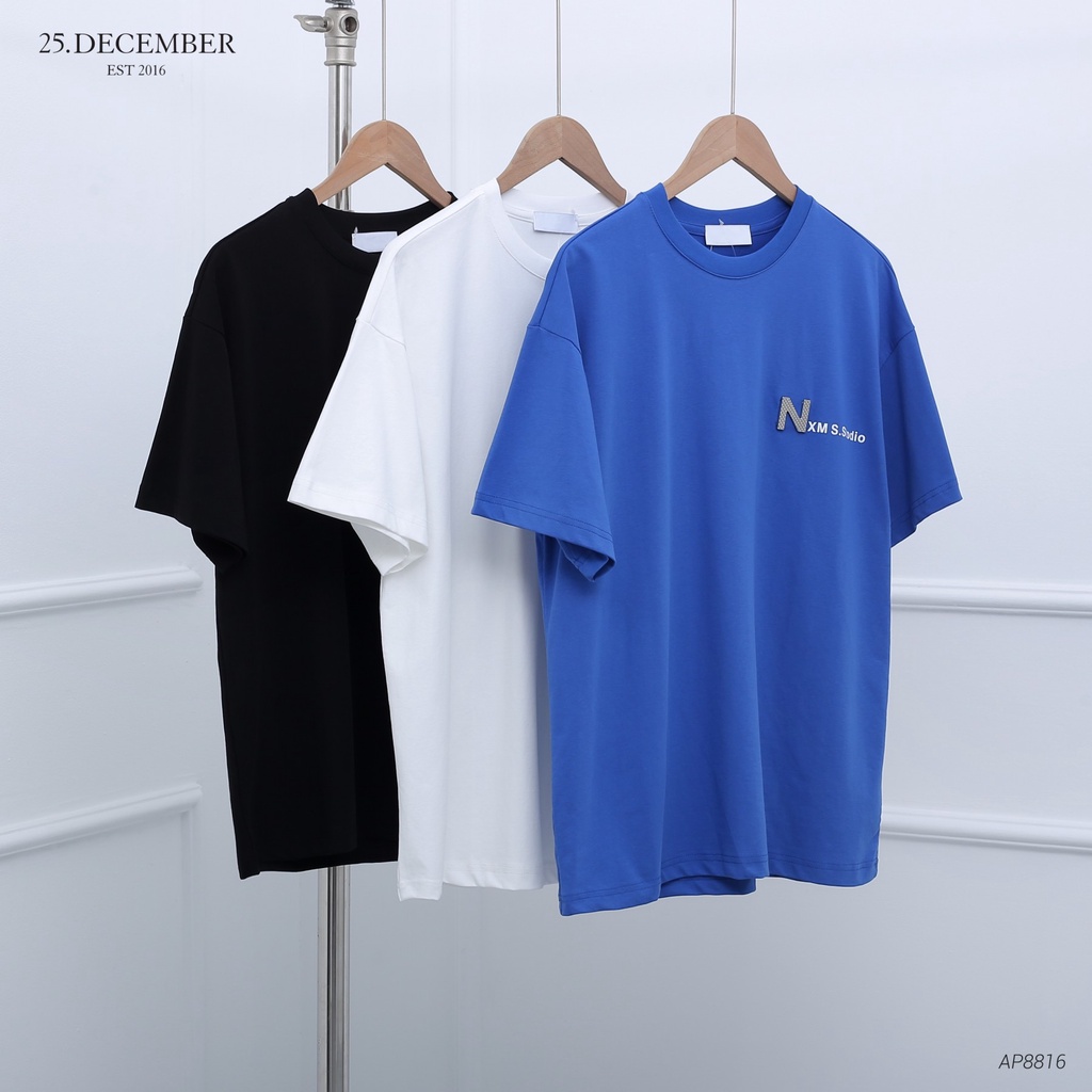 Áo phông chất cotton, họa tiết chữ - 25.December AP8816