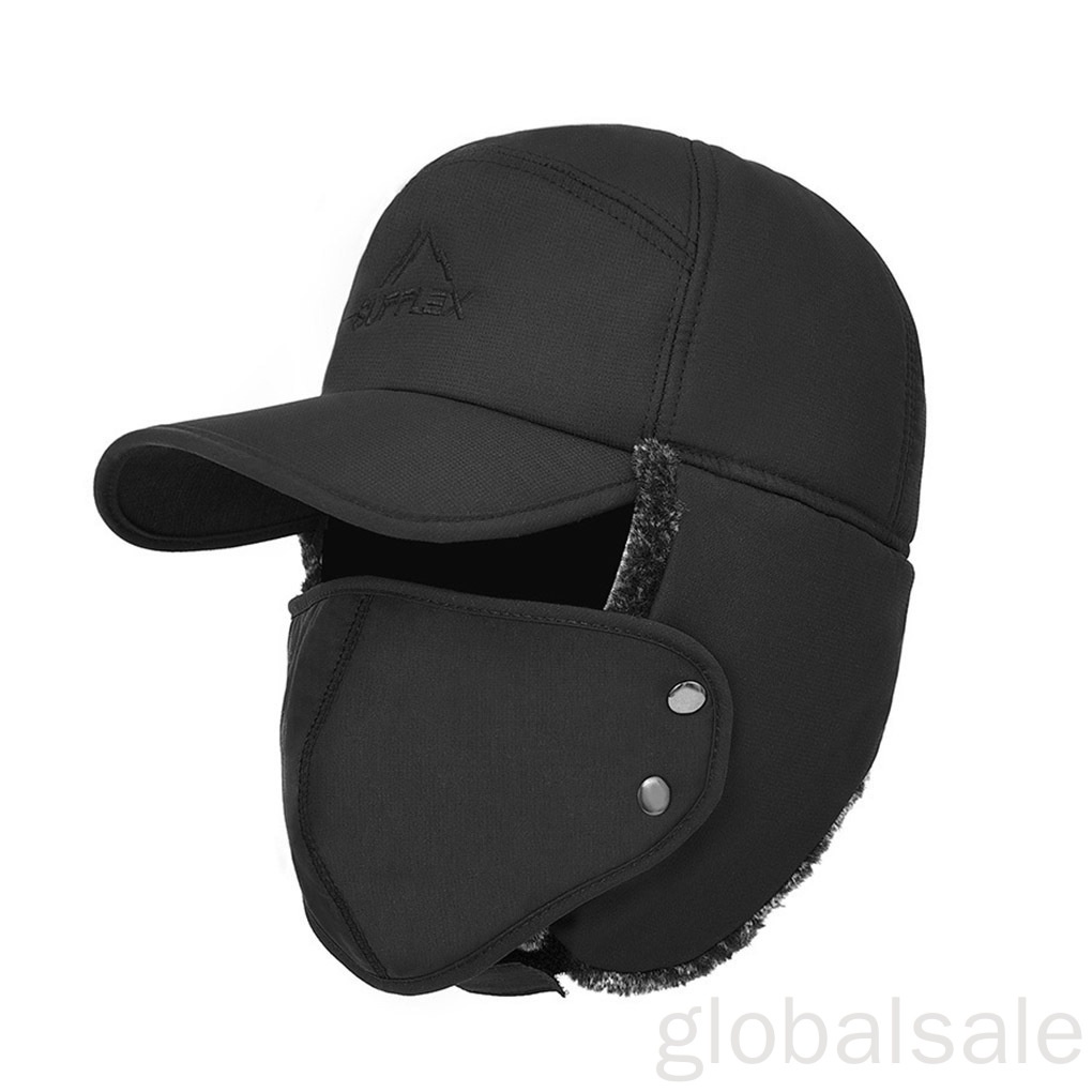 Mũ thiết kế bịt tai giữ ấm chống nước mùa đông tiện dụng khi trượt tuyết/đi bộ