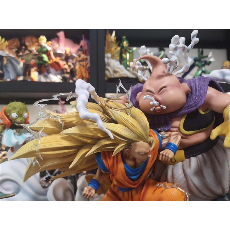 SIÊU SỐC BỘ MÔ HÌNH Songoku đại chiến mabuu béo ( Dragonball ) hàng siêu đẹp