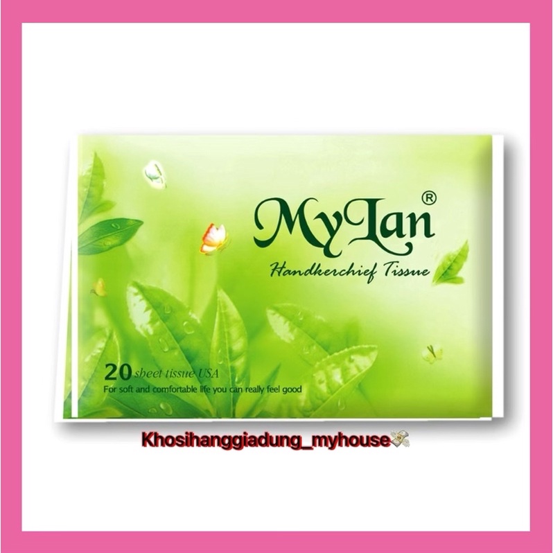 Gói khăn giấy thơm  hình bóp Mỹ Lan